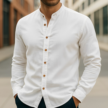 Aick - Modern summer shirt with long sleeves for men