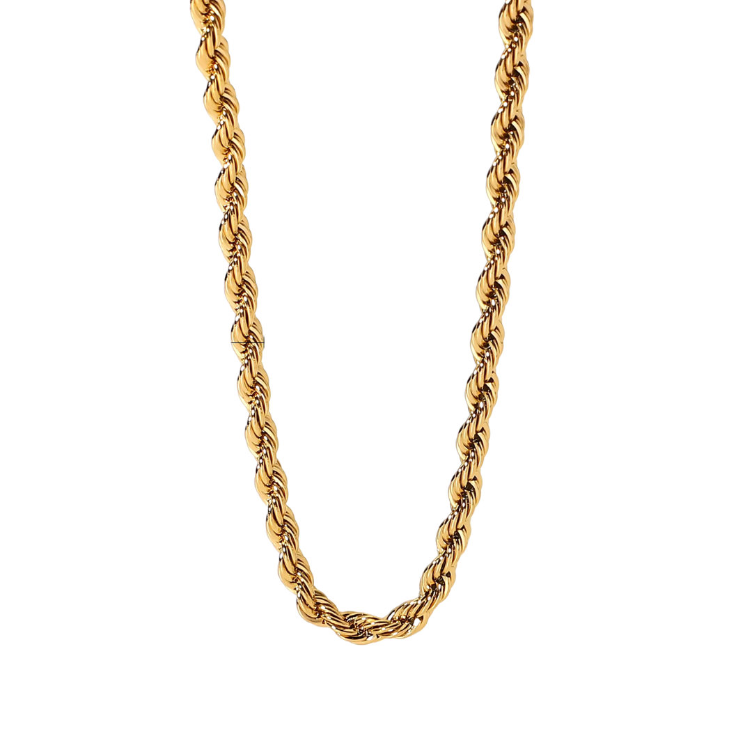 Island – Wavy chain collar with twisted effect