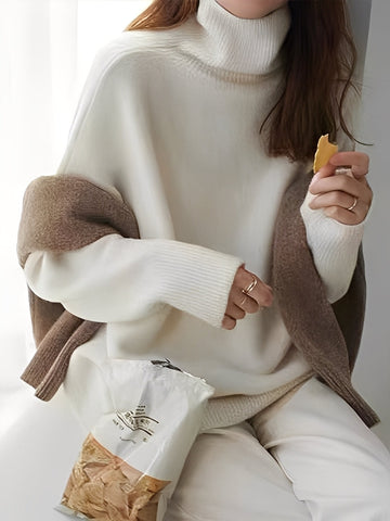 Yvette – Sweater with High Collar for Women