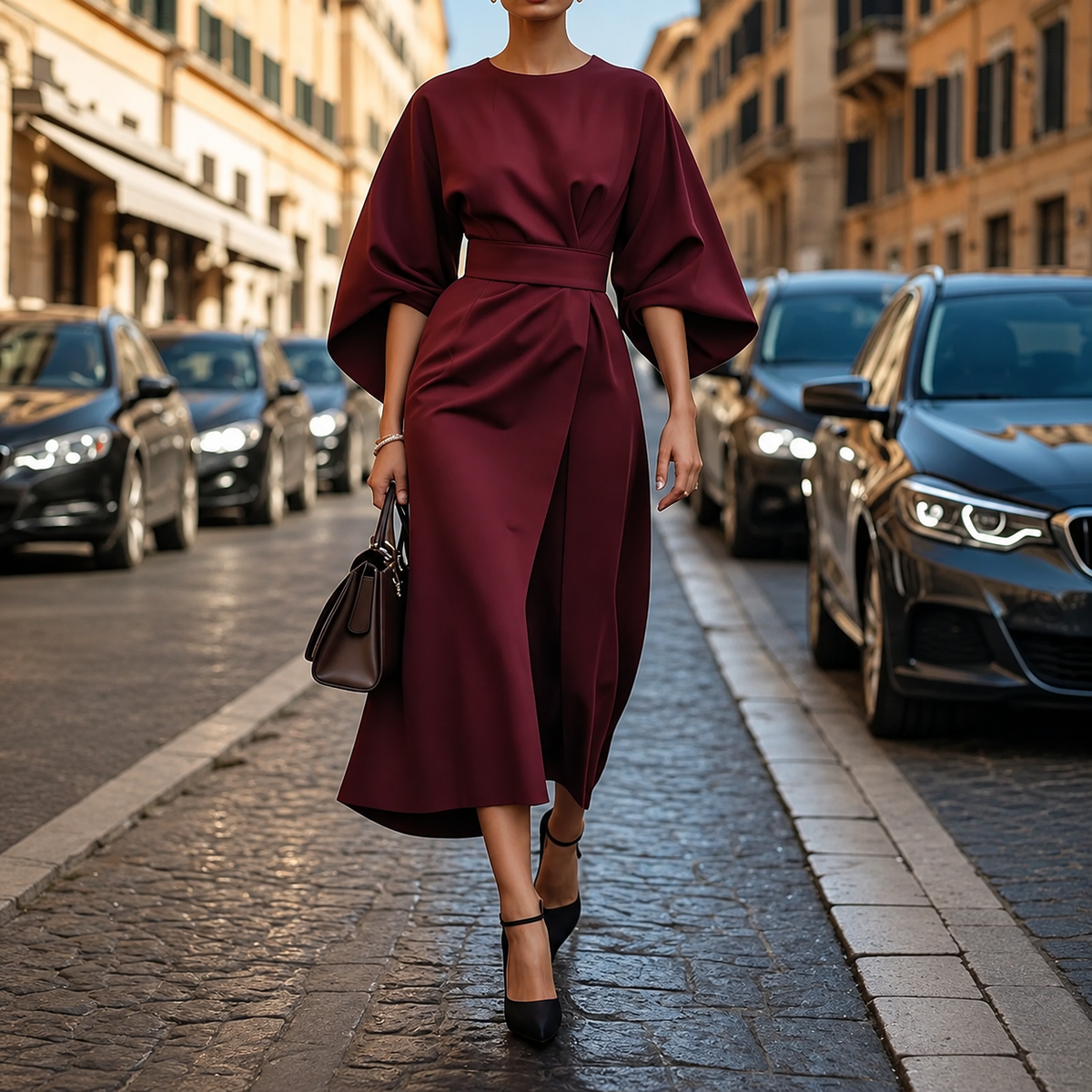 Clare - Maxi Dress with Waist Cord
