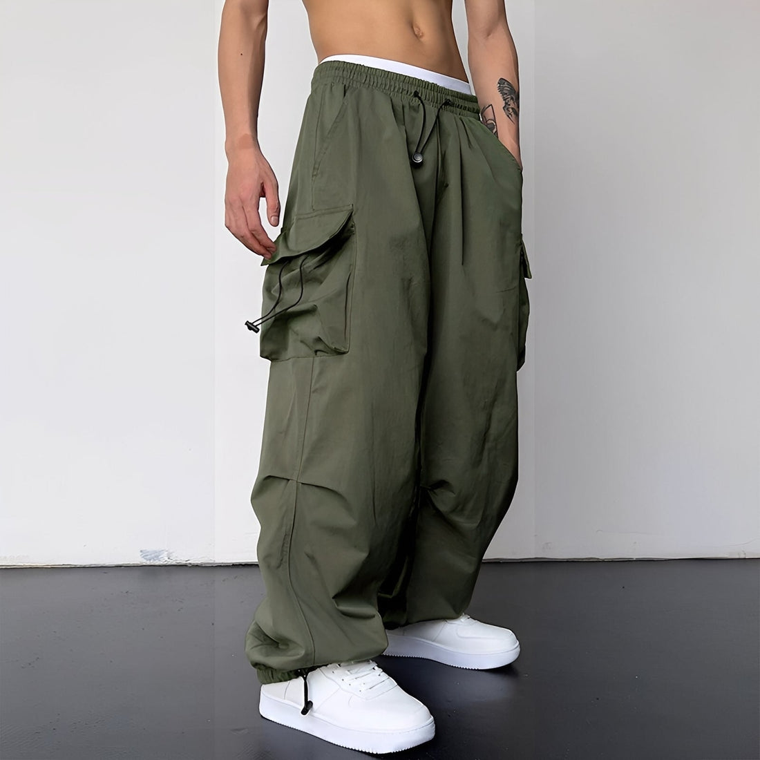 Kaleb - Trendy baggy cargo pants for men