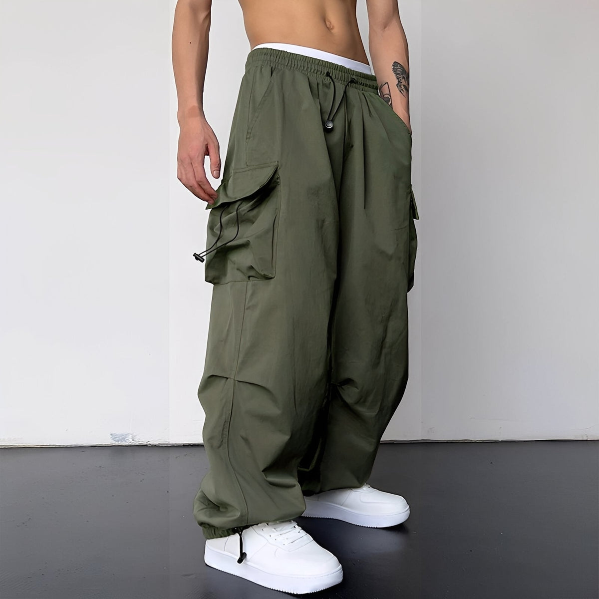 Kaleb - Stylish cargo pants in loose fit