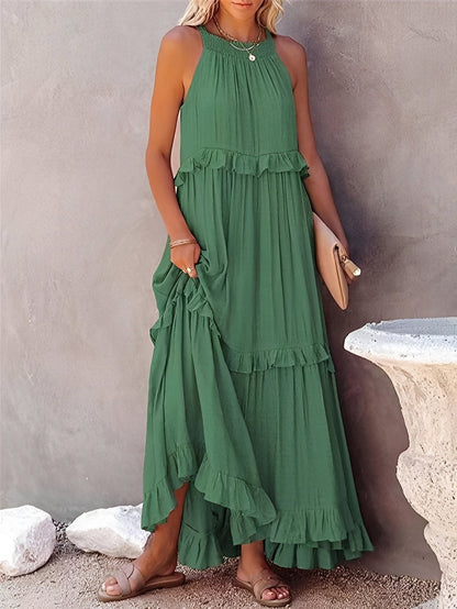 Zanna - Stylish Sleeveless Ruffle Dress for Women