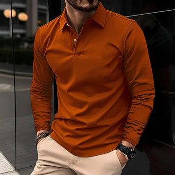 Conner – Long-sleeve polo shirt for men – Casual & comfortable