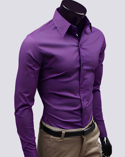 Jacob - Fashionable men's long-sleeve shirt