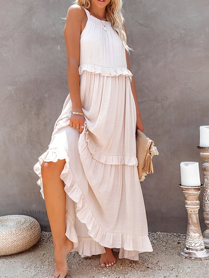 Zanna - Stylish Sleeveless Ruffle Dress for Women