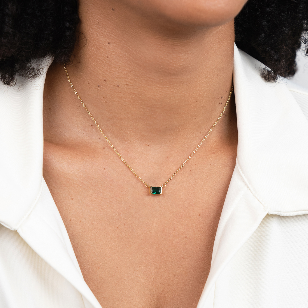 Moni – Green Emerald Necklace
