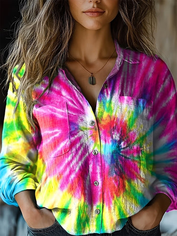 Jasmin - Colorful Long-Sleeve Blouse