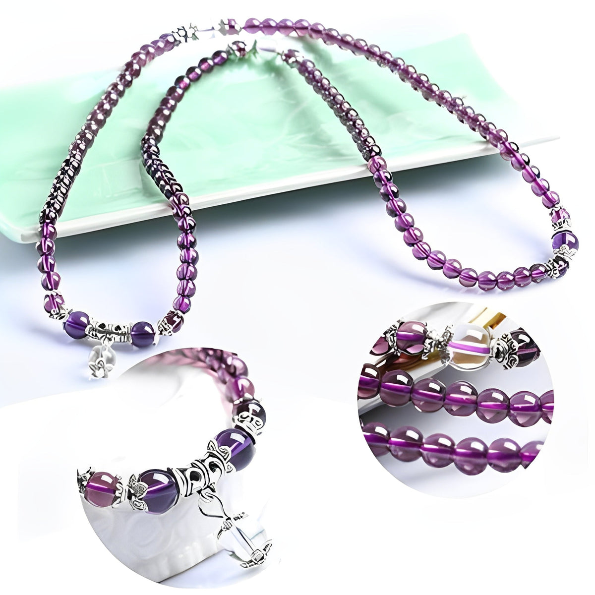Mia – Amethyst Spiritual Bracelet and Necklace
