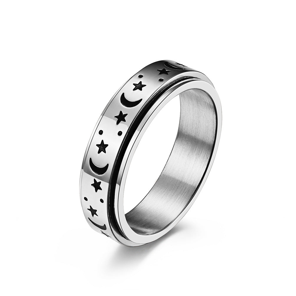 Astrid – Celestial Ring of Moon and Star