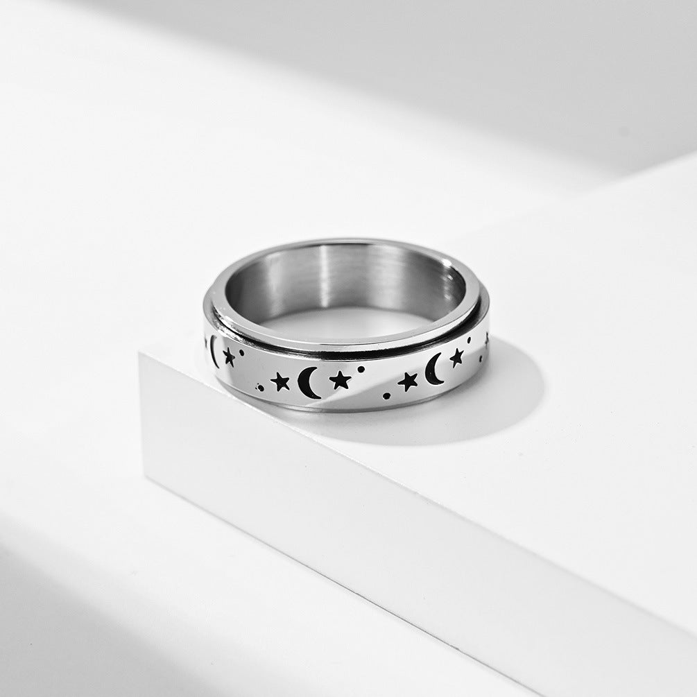 Astrid – Celestial Ring of Moon and Star