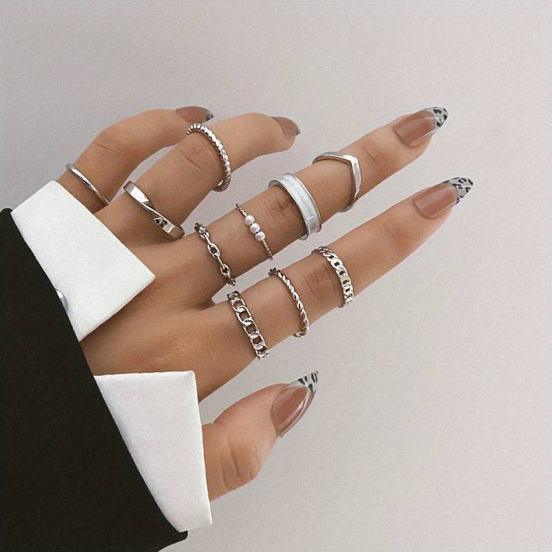 10 Pieces Fashion Rings - Mix and Match