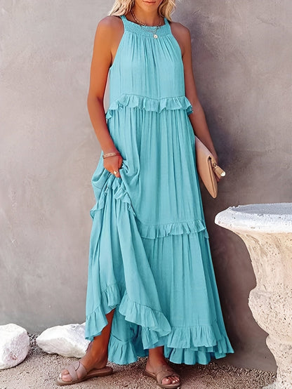 Zanna - Stylish Sleeveless Ruffle Dress for Women