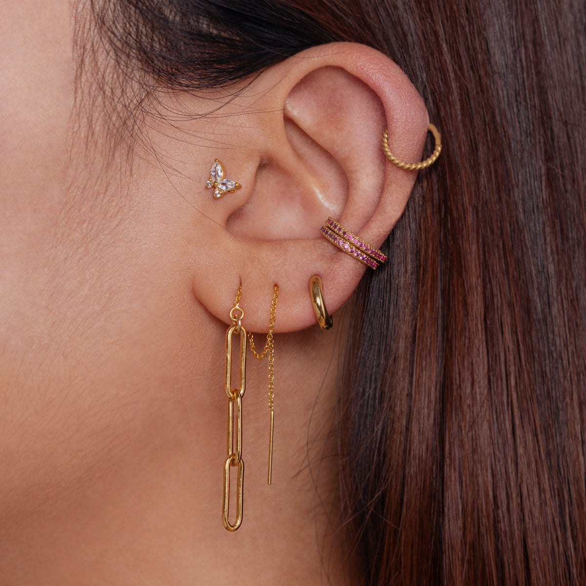 Leila - Twisted Rope Hoops 8 mm