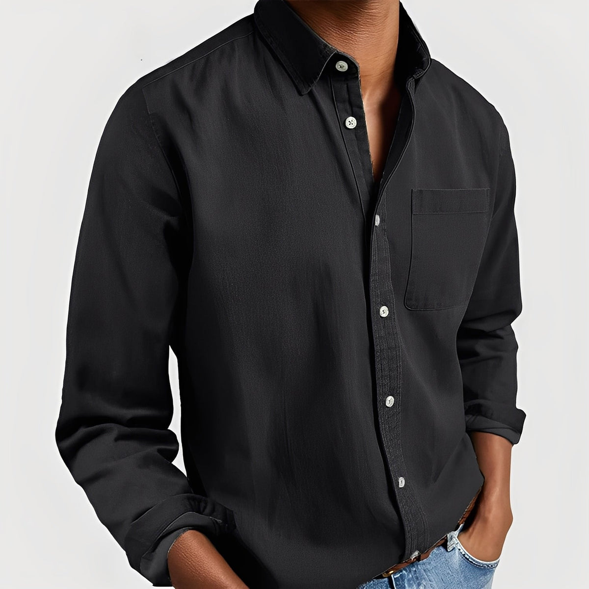 Tanner - Casual shirt with button placket