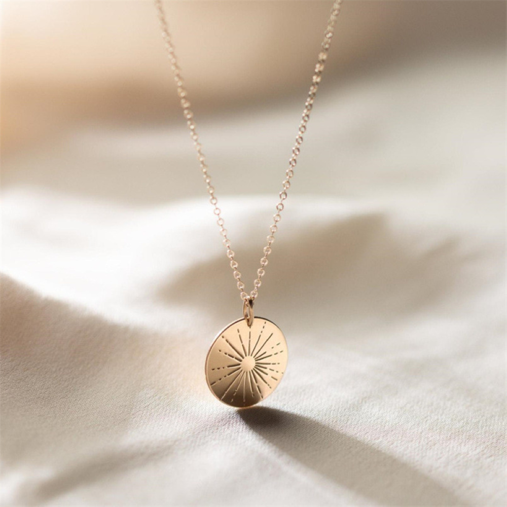 Sunbeam Necklace - Necklace with Small Sun Charms