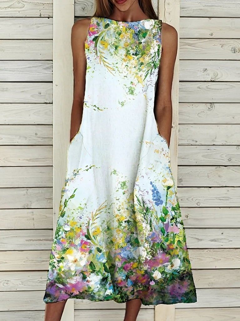 Josephine - Stylish dress with a floral pattern for women