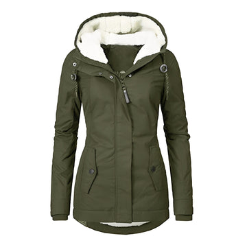 Earleen - Comfortable and warm jacket with hood