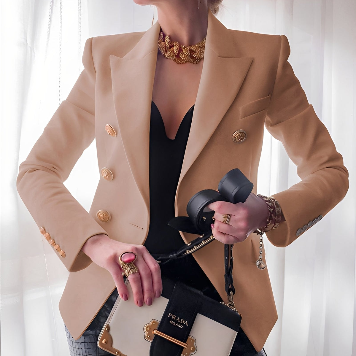 Shelley - Blazer with Buttons for Women