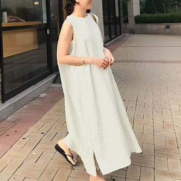 Carly - Casual sleeveless pleated dress for women