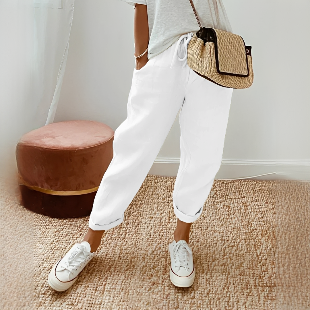 Whitney - Casual Stretch Waist Trousers