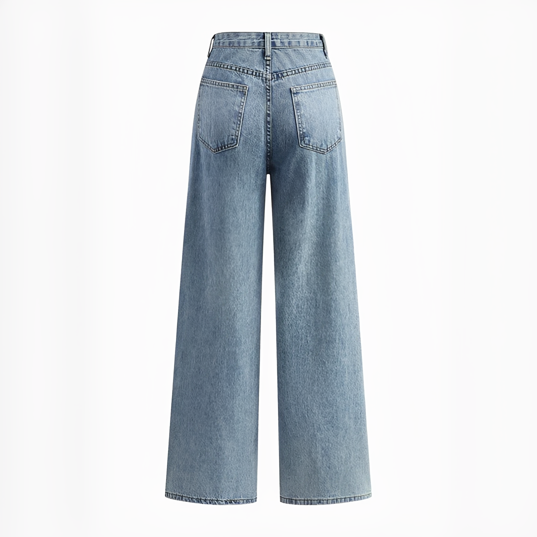 Jolina - Pants with Uneven Waistline