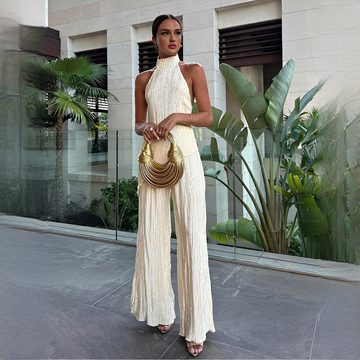Elvissa - Stylish ensemble with top and wide pants