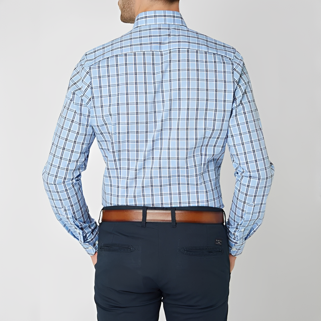 Lance - Men's long sleeve plaid shirt