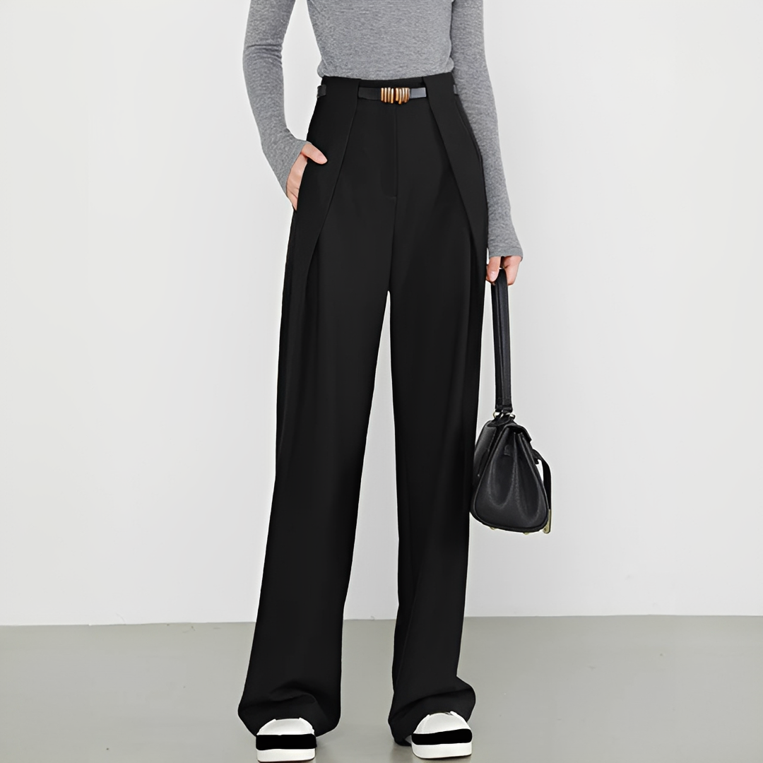 Hasmin - Essential pockets straight trousers