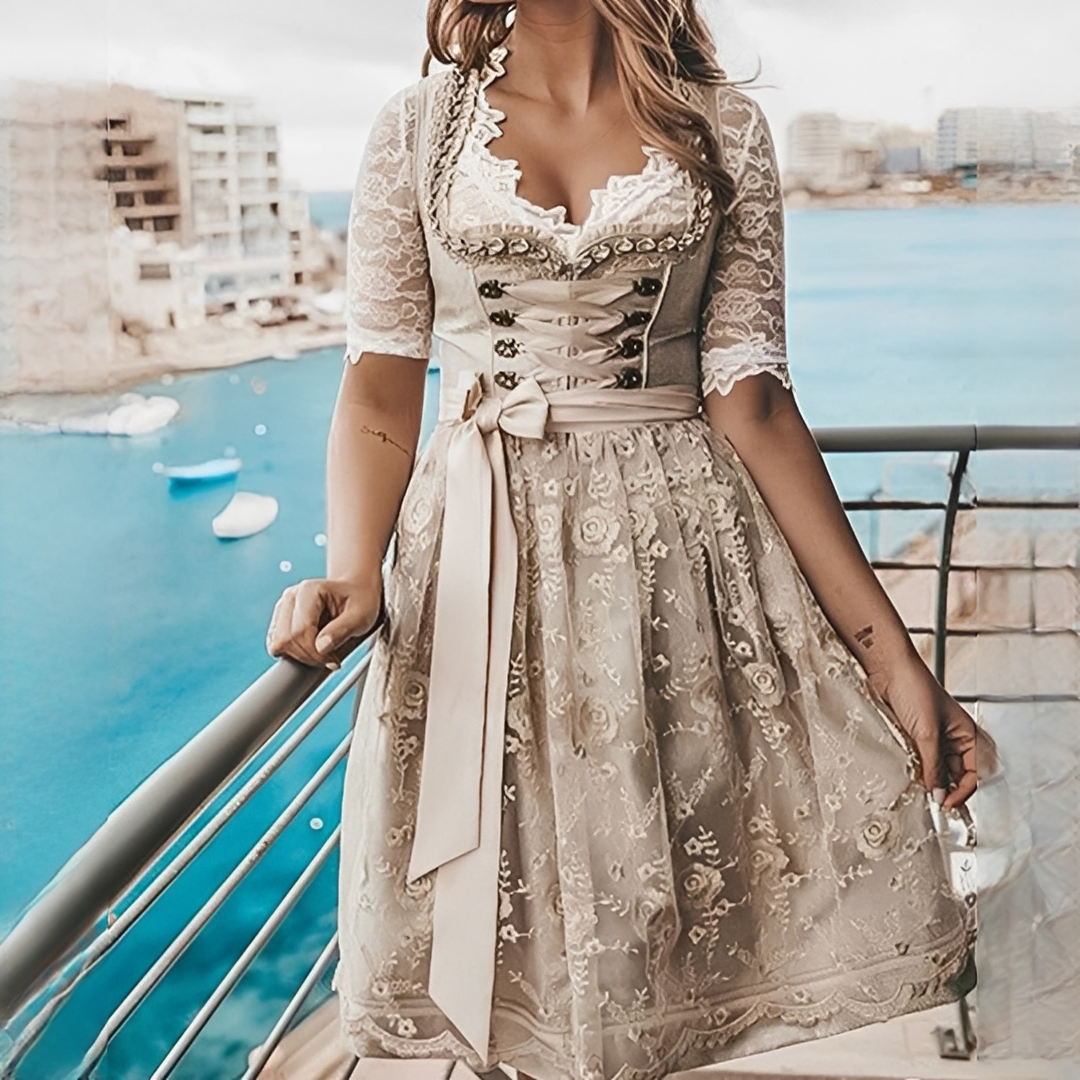 Mayette - Elegant vintage dress for women (Lining not included)
