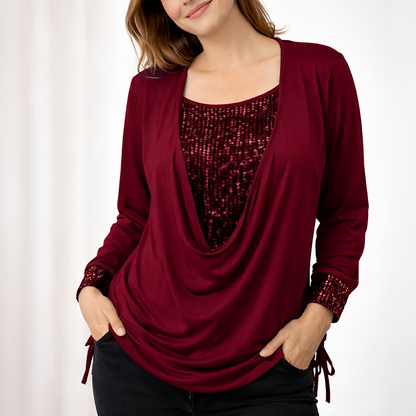 Klarise - Women's stylish long sleeve blouse