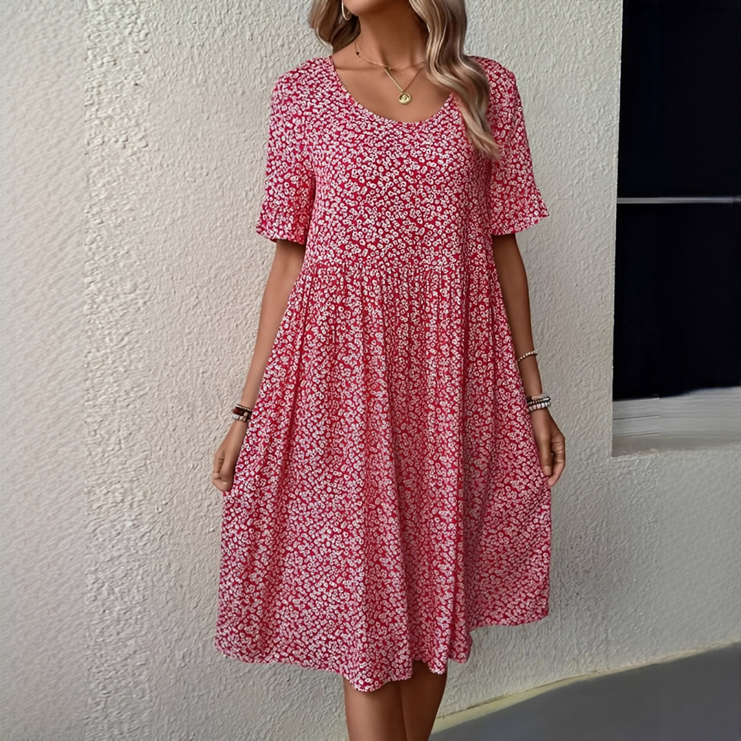 Janina – Women's roundneck dress – great for sunny days