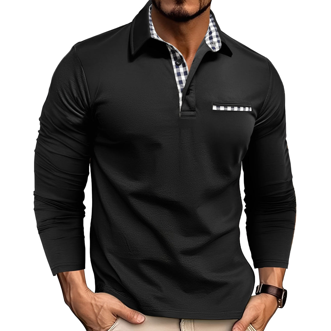 Charel - Robust long sleeve shirt