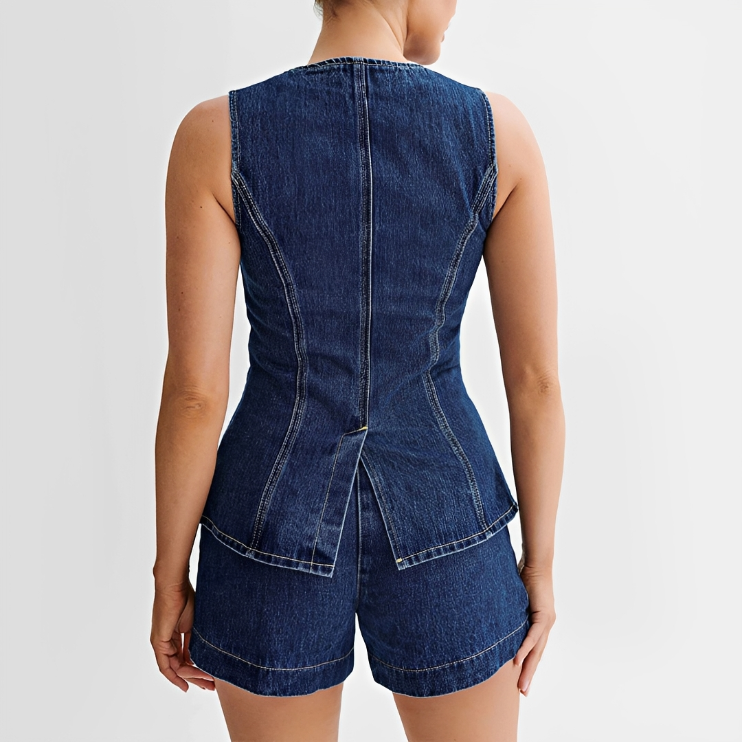 Collin - Trendy Vest and Shorts Outfit