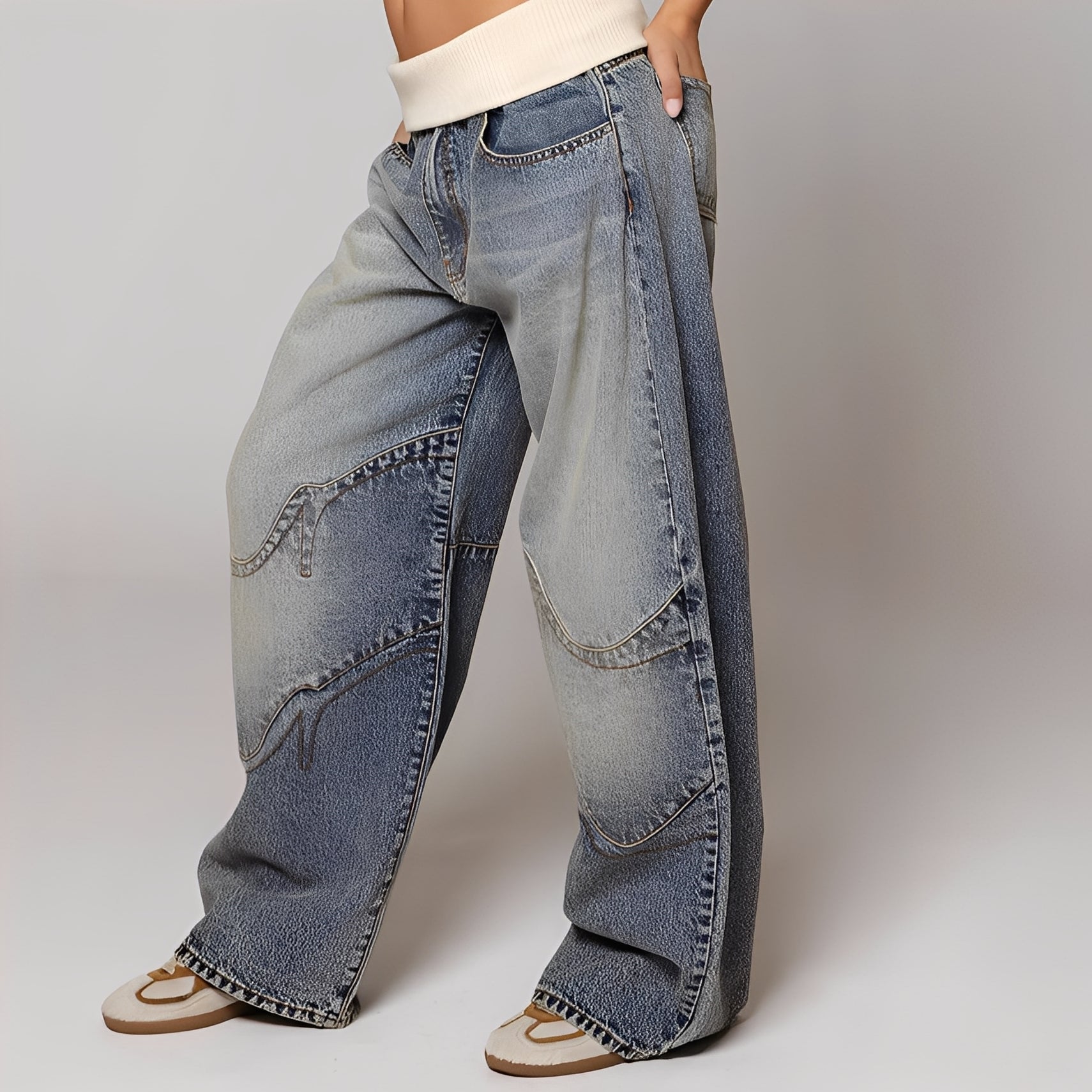 Vanessa - Comfortable wide-leg jeans