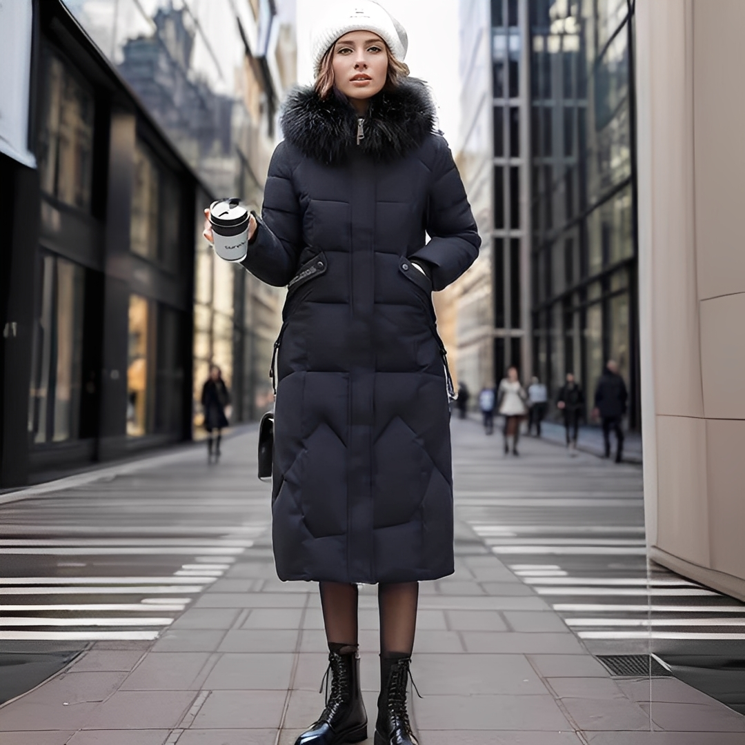 Marcellette - Elegant and warm coat with hood