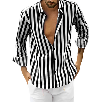 Roldan - Summer striped shirt for men
