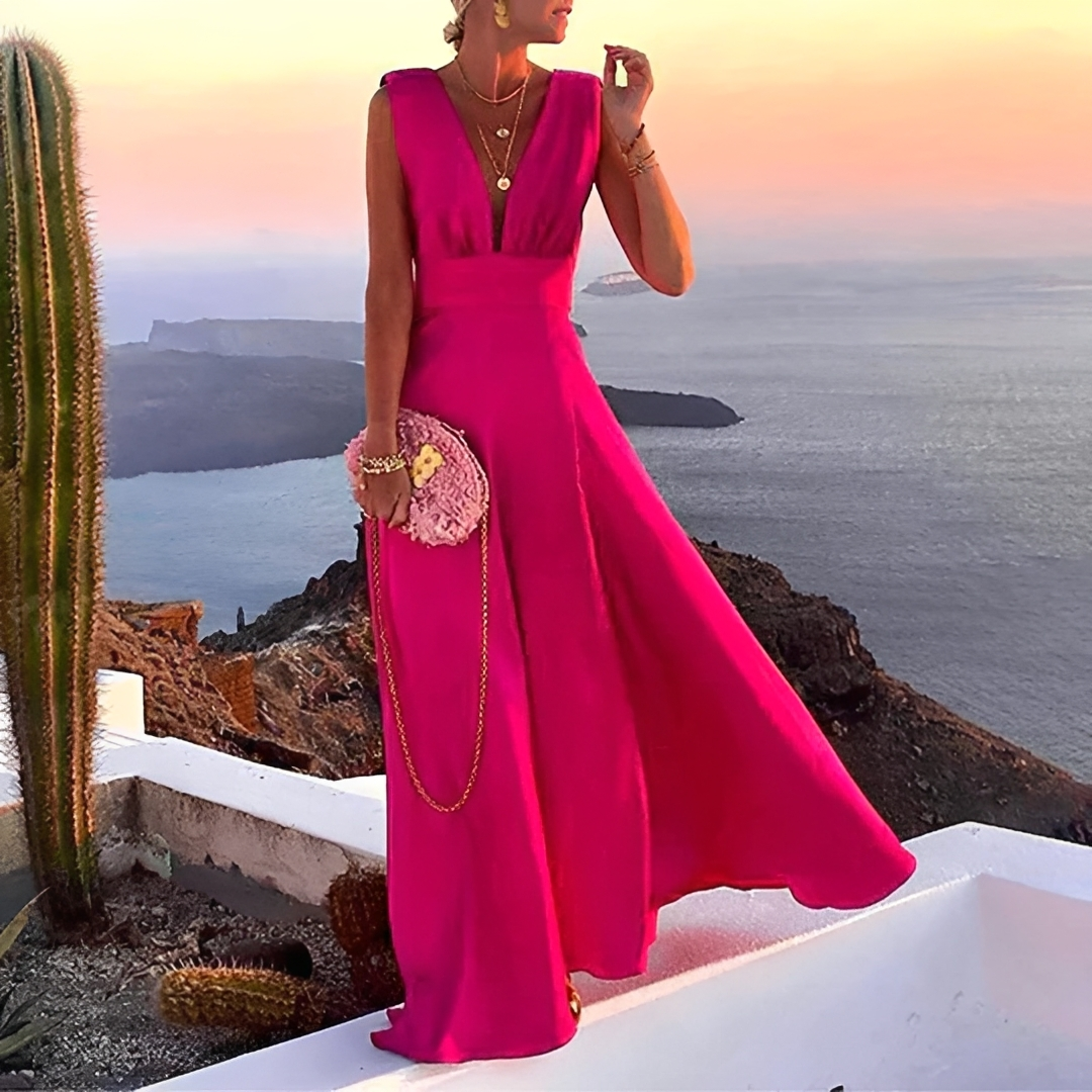 Lilyana - Sophisticated Sleeveless Long Dress