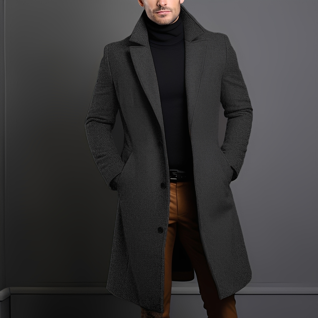 Kévin - Classic and warm coat in extra length