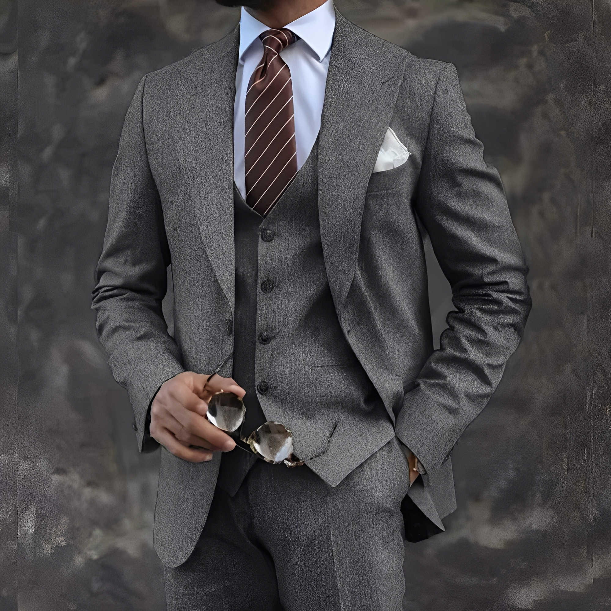 Elwyn - Stylish Three-Piece Suit Set