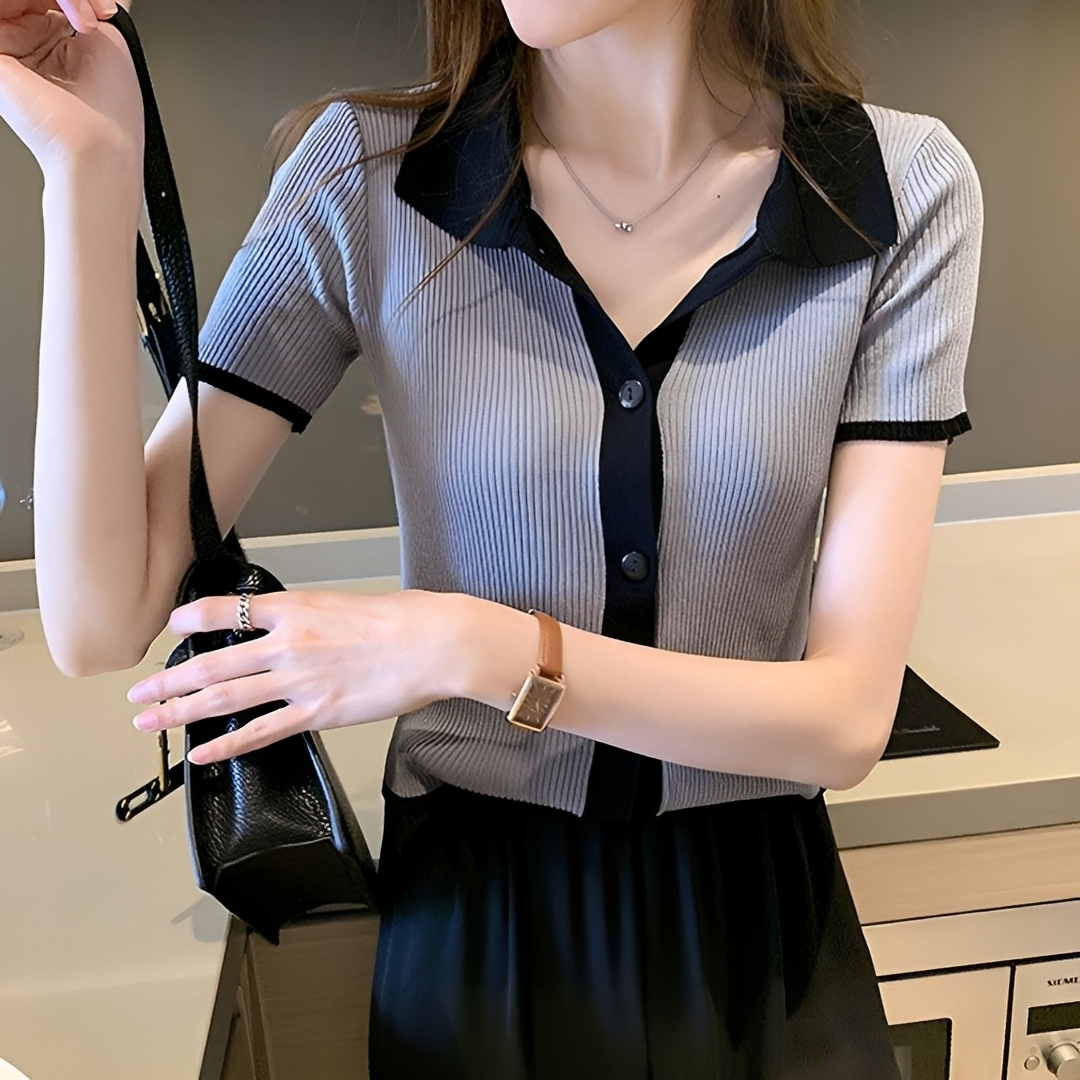 Analiza - Relaxed Collar Top