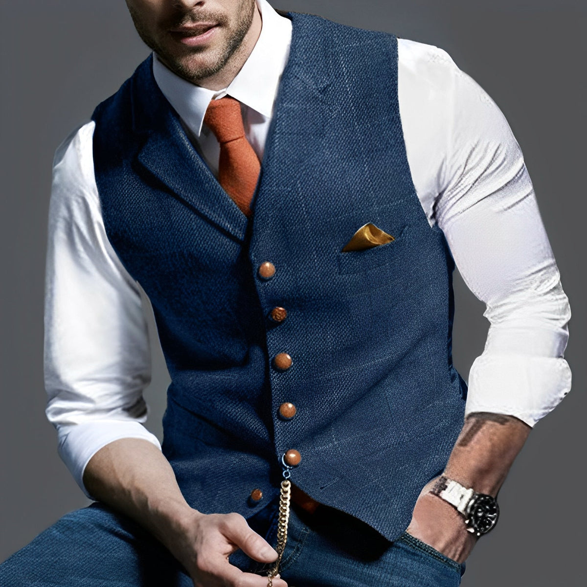Jasper – Vintage Vest for Men