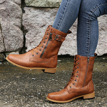 Katerina - Trendy Low-Heel Boots