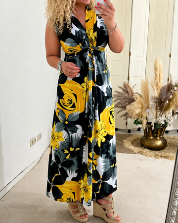 Katrina - Chic Floral Sleeveless Dress