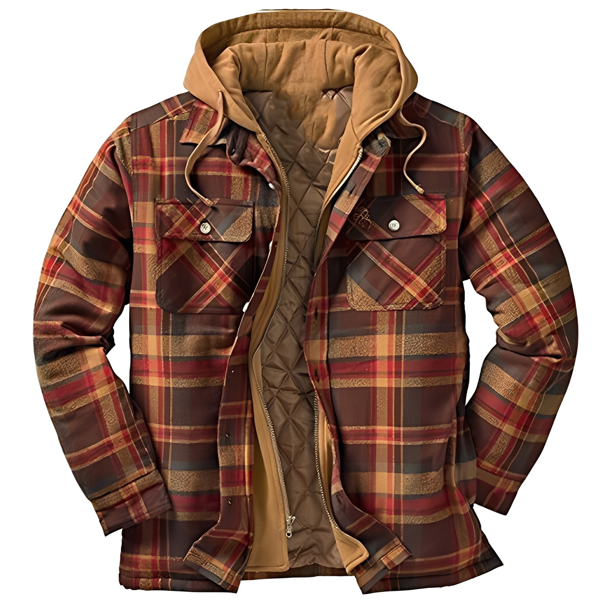 Flynn - Classic plaid jacket with hood