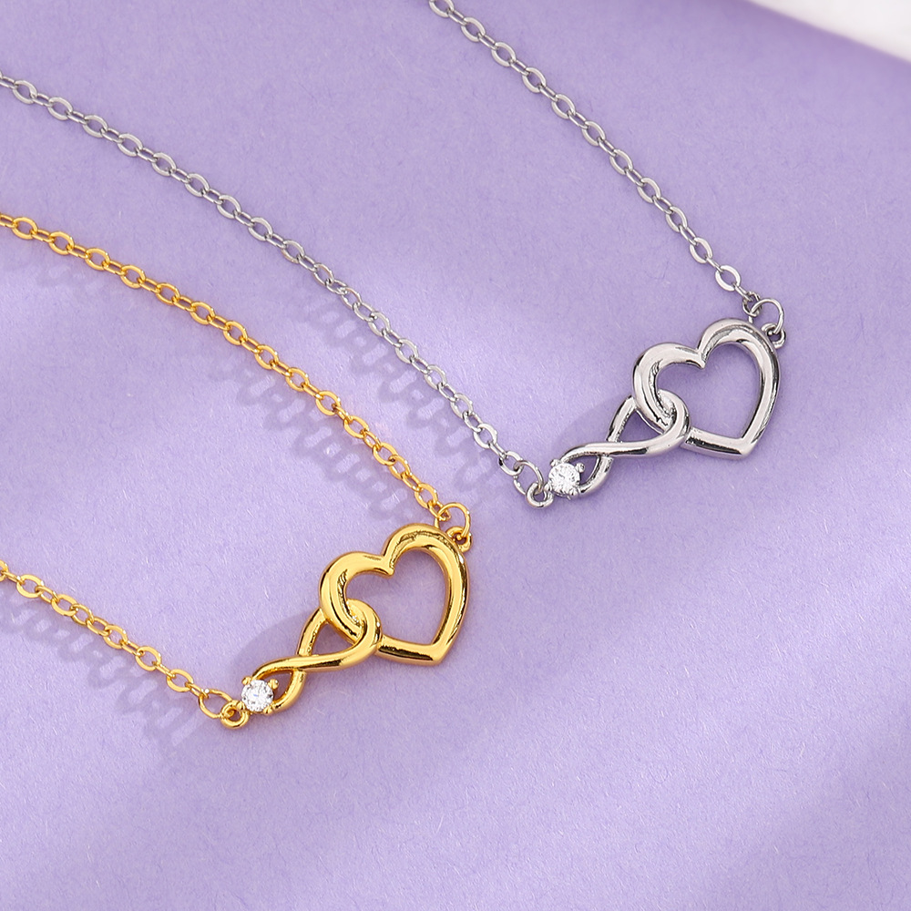 Infinite Heart Bracelet - Delicate CZ Bracelet