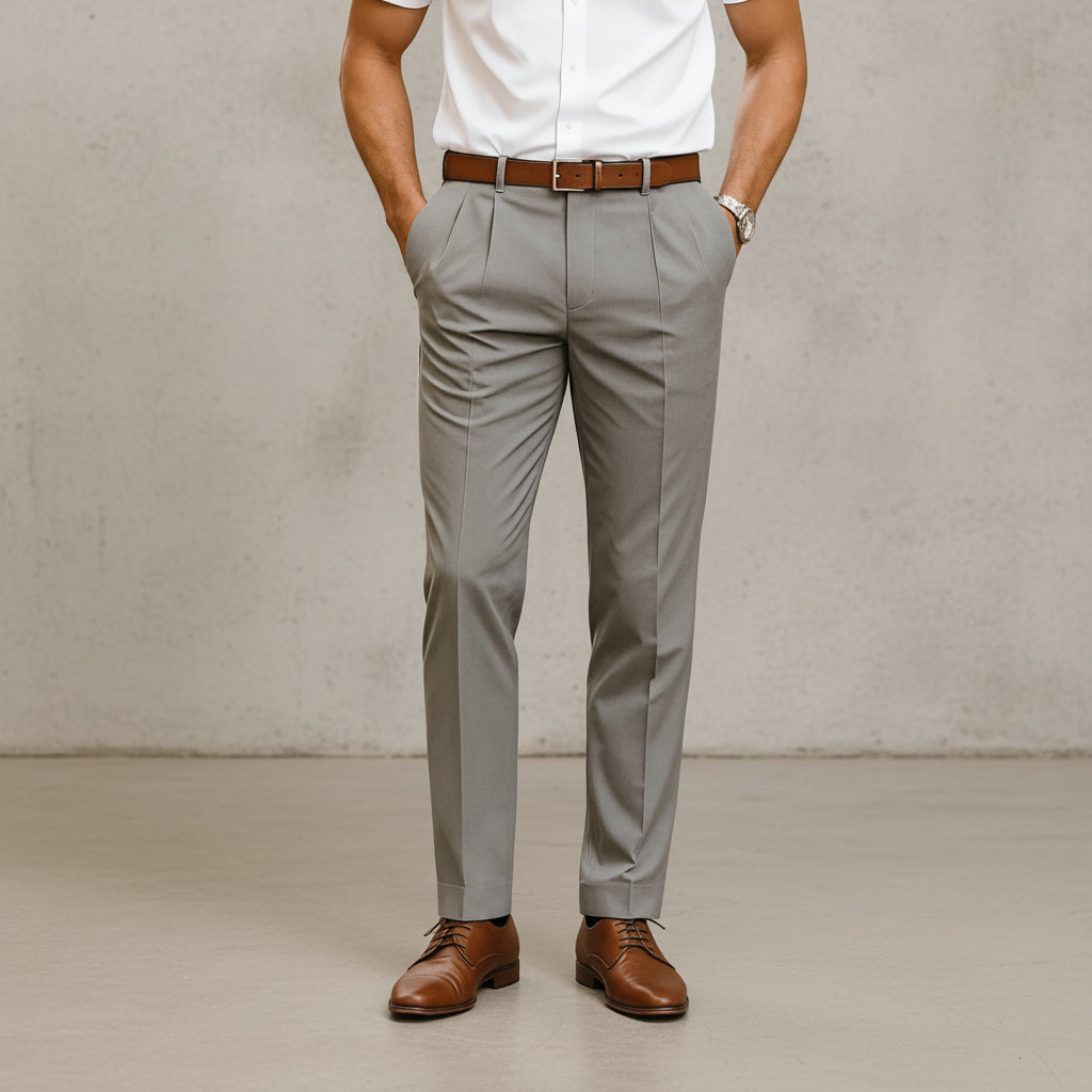 Brandon - Elegant Straight Trousers