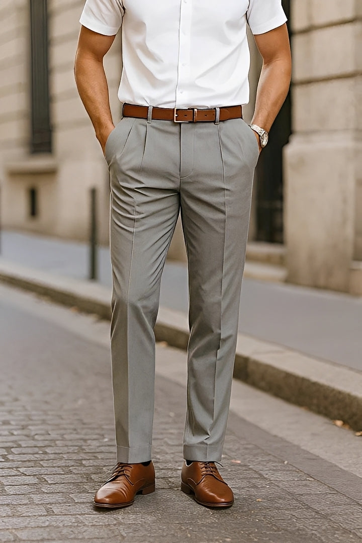 Brandon - Elegant Straight Trousers