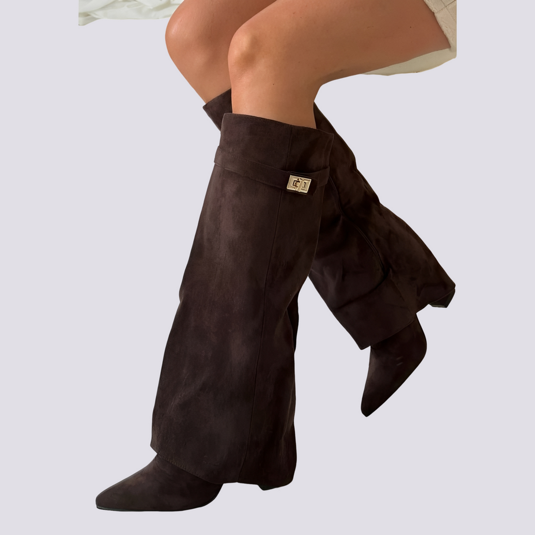 Blair - Stylish Tall Boots with Flap
