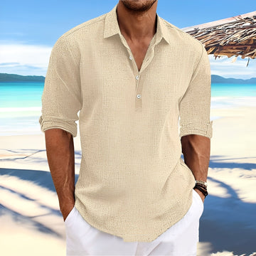 Ricky – Long-sleeve shirt for men – for cozy, warm days